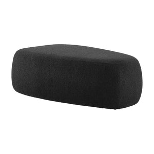 Carlese Fabric Big Ottoman Palladian Charcoal, Black 1900227-612 New Pacific Direct