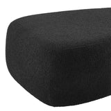 Carlese Fabric Big Ottoman Palladian Charcoal, Black 1900227-612 New Pacific Direct