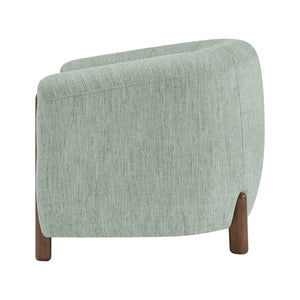 New Pacific Direct Ruth Linen Accent Arm Chair - Plush High-density Foam Seating With Stylish Solid Wood Frame Design Sage Gray 100% Polyester 1900230-684-npd