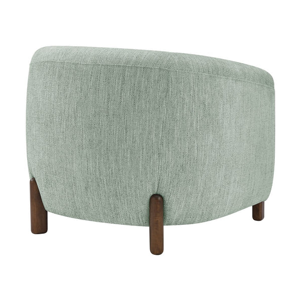 New Pacific Direct Ruth Linen Accent Arm Chair - Plush High-density Foam Seating With Stylish Solid Wood Frame Design Sage Gray 100% Polyester 1900230-684-npd