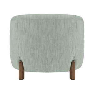 New Pacific Direct Ruth Linen Accent Arm Chair - Plush High-density Foam Seating With Stylish Solid Wood Frame Design Sage Gray 100% Polyester 1900230-684-npd