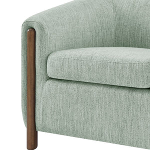 New Pacific Direct Ruth Linen Accent Arm Chair - Plush High-density Foam Seating With Stylish Solid Wood Frame Design Sage Gray 100% Polyester 1900230-684-npd