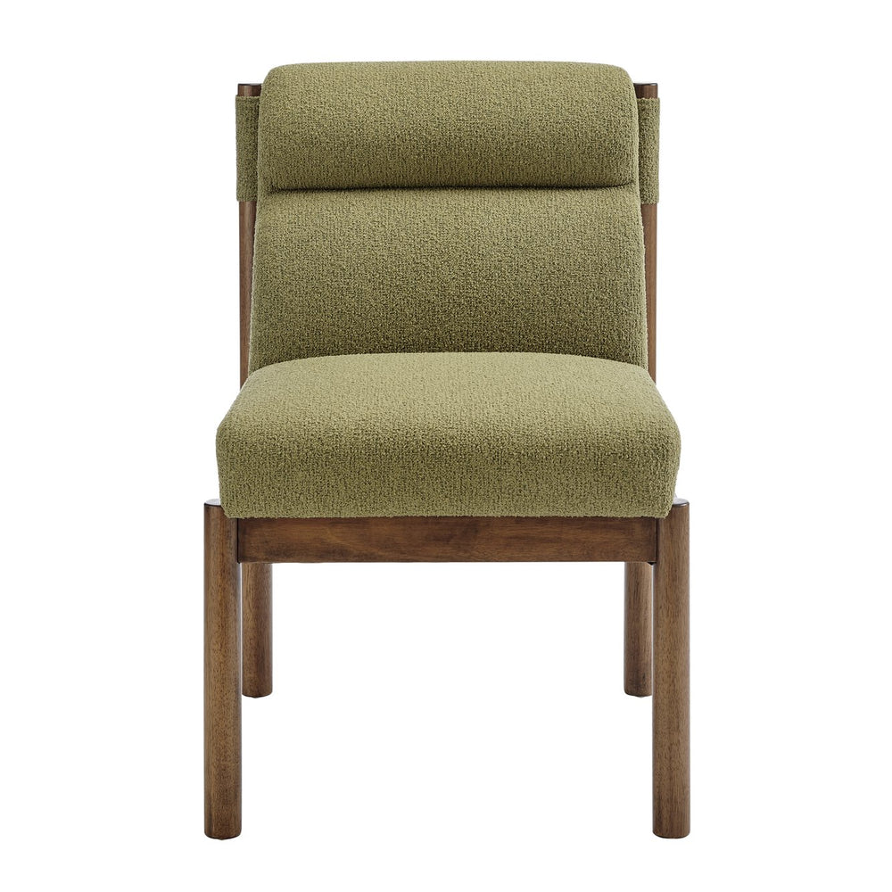 New Pacific Direct Micah Elegant Boucle Dining Side Chair - Eco-friendly Design With High-density Foam Comfort Palladian Green 100% Polyester (Recycled) 1900235-611-npd