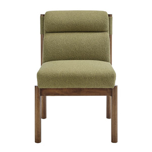 New Pacific Direct Micah Elegant Boucle Dining Side Chair - Eco-friendly Design With High-density Foam Comfort Palladian Green 100% Polyester (Recycled) 1900235-611-npd