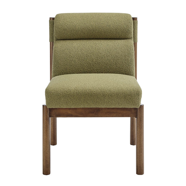 New Pacific Direct Micah Elegant Boucle Dining Side Chair - Eco-friendly Design With High-density Foam Comfort Palladian Green 100% Polyester (Recycled) 1900235-611-npd
