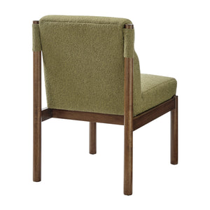 New Pacific Direct Micah Elegant Boucle Dining Side Chair - Eco-friendly Design With High-density Foam Comfort Palladian Green 100% Polyester (Recycled) 1900235-611-npd