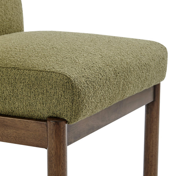 New Pacific Direct Micah Elegant Boucle Dining Side Chair - Eco-friendly Design With High-density Foam Comfort Palladian Green 100% Polyester (Recycled) 1900235-611-npd