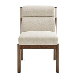 New Pacific Direct Micah Elegant Boucle Dining Side Chair - Eco-friendly Design With High-density Foam Comfort Palladian Beige 100% Polyester (Recycled) 1900235-613-npd
