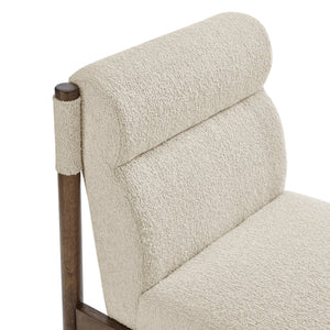 New Pacific Direct Micah Elegant Boucle Dining Side Chair - Eco-friendly Design With High-density Foam Comfort Palladian Beige 100% Polyester (Recycled) 1900235-613-npd