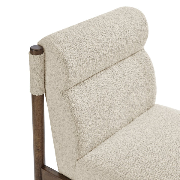 New Pacific Direct Micah Elegant Boucle Dining Side Chair - Eco-friendly Design With High-density Foam Comfort Palladian Beige 100% Polyester (Recycled) 1900235-613-npd
