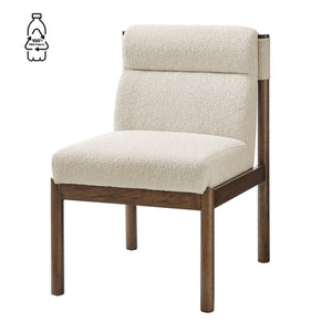 New Pacific Direct Micah Elegant Boucle Dining Side Chair - Eco-friendly Design With High-density Foam Comfort Palladian Beige 100% Polyester (Recycled) 1900235-613-npd