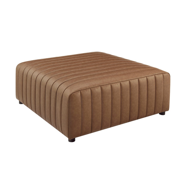 New Pacific Direct Harland Modern Faux Leather Coffee Table With Tufted Vintage Cider Finish – Chic & Spacious Design Vintage Cider  1900237-vcd-npd