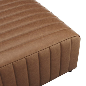 New Pacific Direct Harland Modern Faux Leather Coffee Table With Tufted Vintage Cider Finish – Chic & Spacious Design Vintage Cider  1900237-vcd-npd