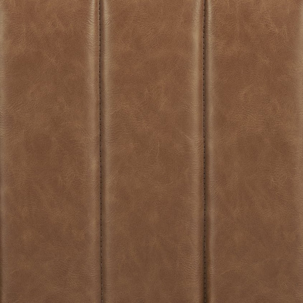 New Pacific Direct Harland Modern Faux Leather Coffee Table With Tufted Vintage Cider Finish – Chic & Spacious Design Vintage Cider  1900237-vcd-npd