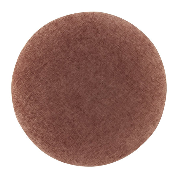 New Pacific Direct Cielo Charming Mushroom-shaped Ottoman In Soft Coral Fabric For Stylish Spaces And Footrest Use Millburry Coral 100% Polyester 1900242-728-npd