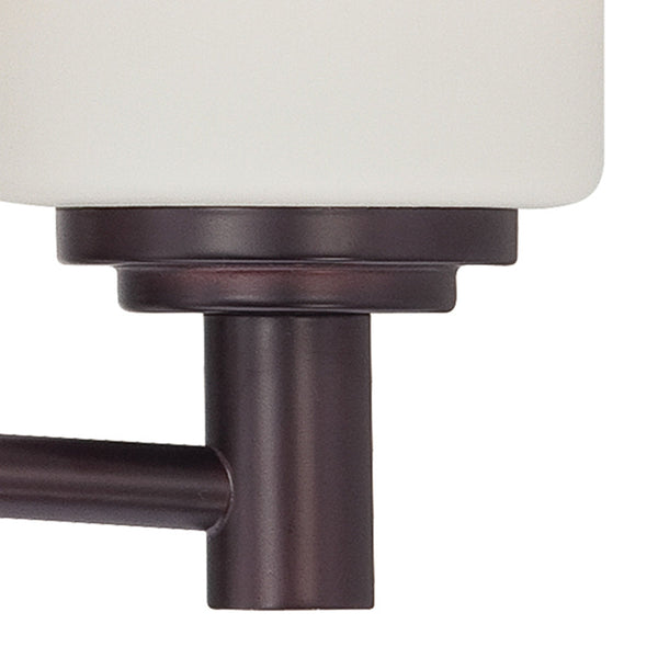 Thomas Lighting Pittman Frosted Glass Cylinder Vanity Light for Modern Bathroom Walls Bronze 19'' Wide 3-Light Vanity Light 190024719