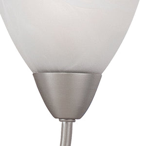 Thomas Lighting Tia Three Light Chandelier with Frosted Glass Shades for Dining and Kitchen Nickel 25.98 inches 190036117