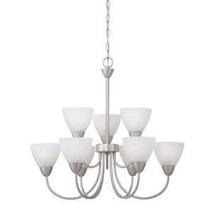 Tia 25.98'' Wide 9-Light Chandelier - Matte Nickel 190036117 Thomas