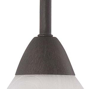 Thomas Lighting Tia Frosted Glass Mini Pendant Light Slim Metal Frame for Kitchen or Dining Bronze 190056763