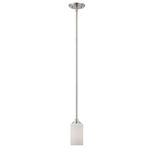 Pittman 5'' Wide 1-Light Mini Pendant - Brushed Nickel 190060217 Thomas