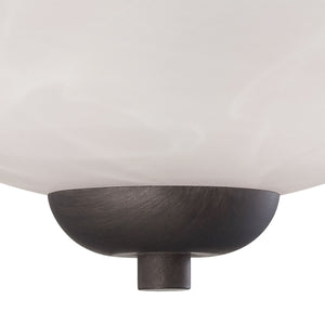 Thomas Lighting Tia Two Light Semi Flush Mount Frosted Glass Shades for Kitchen or Dining Room Bronze 190067763