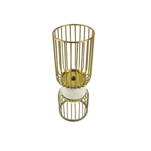 Howard Elliott Robin Baron Water Mill Candle Holder - Elegant Design For Dining And Home Decor Enhancement Gold Iron,Marble 190067-howard-elliott