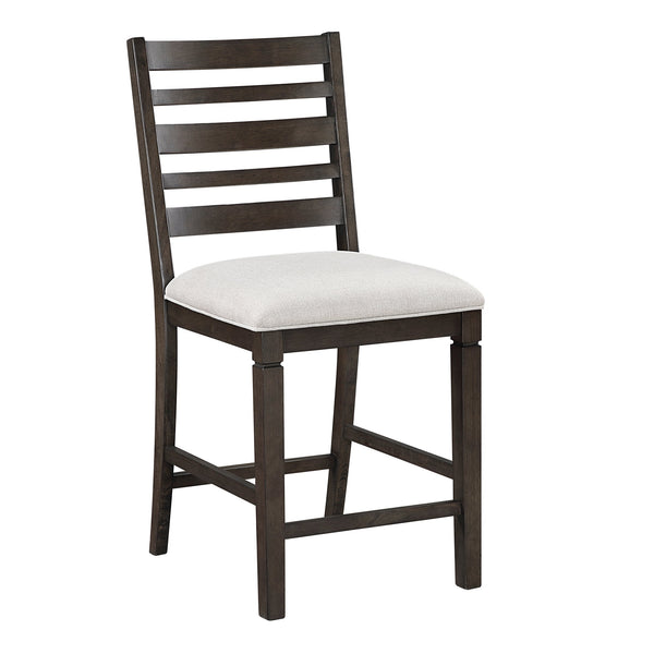 English Elm Classic 5Pc Dark Espresso Counter Height Dining Set With Extendable Table & Upholstered Chairs B011S01907