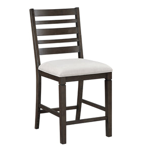 English Elm Classic Wood Upholstered Side Chair Set of 2 with Dark Finish, Sturdy 250lb Capacity, Comfortable Seating Espresso 44.5 L x 21 W x 13.5 H B011P348875