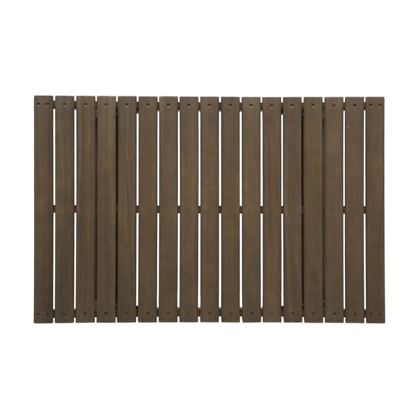 English Elm Christopher Knight Home® - SEDONA Acacia Outdoor Coffee Table with Open Slat Top, Durable Wood Design for Patio Living Spaces Grey 41.5 L x 28.25 W x 7.5 H 65811.00DGRY