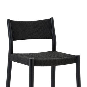 English Elm Erie Woven Paper Cord Rubberwood Counter Stool for Kitchen Island or Home Bar B2736P464816
