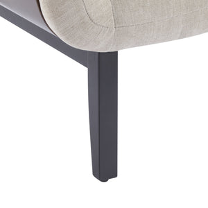 English Elm Christopher Knight Home® - Audrey Ergonomic Armchair with Plush Cushion and Solid Wood Frame for Stylish, Durable Comfort khaki 33.25 L x 29.75 W x 16.75 H N776P291712L