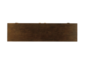 Lexington Sligh Ellison Media Center: Stylish Asymmetrical Console With Adjustable Shelves & Elegant Bronze Accents Delshire Wood 190-661