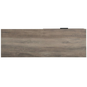 English Elm Galeno Rustic Oak Writing Desk with Black Metal Legs, Industrial Durable Composite Wood Storage﻿ B2726P243694