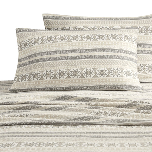 English Elm Printed Cotton Flannel Sheet Set Queen - Ultra-Soft Brushed Fabric, Deep Pocket Fitted, Cozy Warmth Multi 11.81 L x 9.84 W x 7.09 H B035P294207