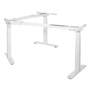 OSP Home Furnishings 3-way Adjustable Table Base with Three Height Positions for Dining or Work Surfaces Wjite OYF333-WT