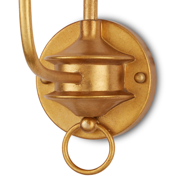 Nottaway Gold Single-Light Wall Sconce - Elegant Minimalist Design for Traditional & Transitional Spaces