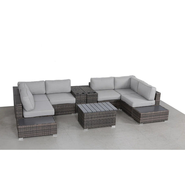 English Elm Fully Assembled Rattan Wicker Patio Seating Set For 4 - Stylish, Durable & Easy Care Furniture! B120S00268