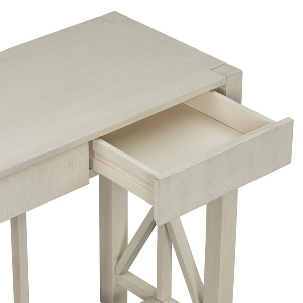 English Elm U_Style 60'' Modern Acacia Console Table With 4 Drawers & Open Shelf - Perfect For Entryways & Living Rooms N711P289747A-GIGA