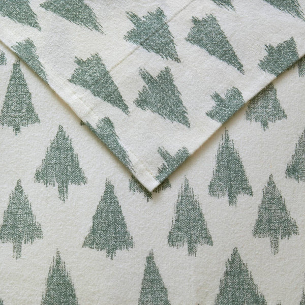English Elm 4-piece Cal King Cotton Sheet Set with Artisan Ikat Tree Print for Bohemian Bedrooms B035P408383