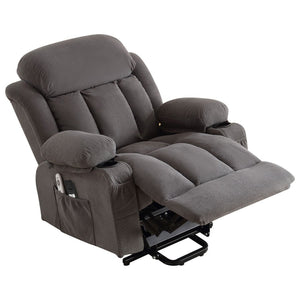 English Elm Power Lift Recliner with Heated Lumbar Massage and Usb Port for Senior Living W1521P453171