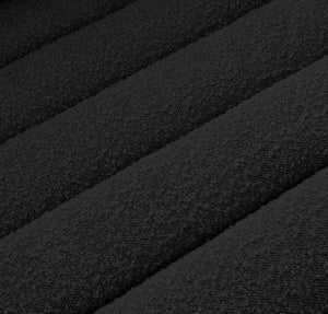 Cascade Black Boucle Fabric Chair 191Black-C Meridian Furniture