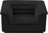 Cascade Black Boucle Fabric Chair 191Black-C Meridian Furniture