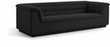 Cascade Black Boucle Fabric Sofa 191Black-S Meridian Furniture