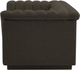 Cascade Brown Boucle Fabric Loveseat 191Brown-L Meridian Furniture