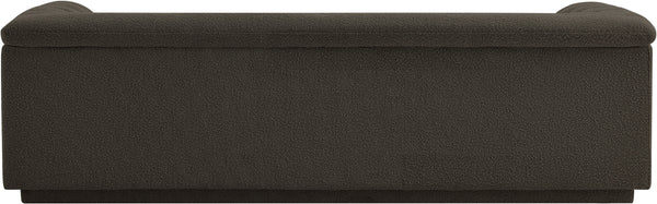 Cascade Brown Boucle Fabric Sofa 191Brown-S Meridian Furniture