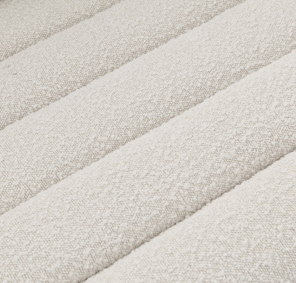 Cascade Cream Boucle Fabric Chair 191Cream-C Meridian Furniture