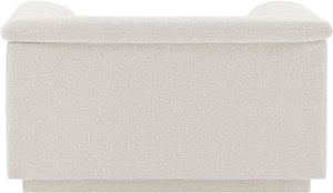 Cascade Cream Boucle Fabric Chair 191Cream-C Meridian Furniture