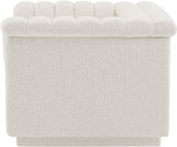 Cascade Cream Boucle Fabric Chair 191Cream-C Meridian Furniture