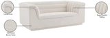 Cascade Cream Boucle Fabric Loveseat 191Cream-L Meridian Furniture