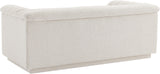 Cascade Cream Boucle Fabric Loveseat 191Cream-L Meridian Furniture